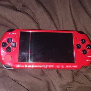 PSP 3000 RED / BLACK GLITTER